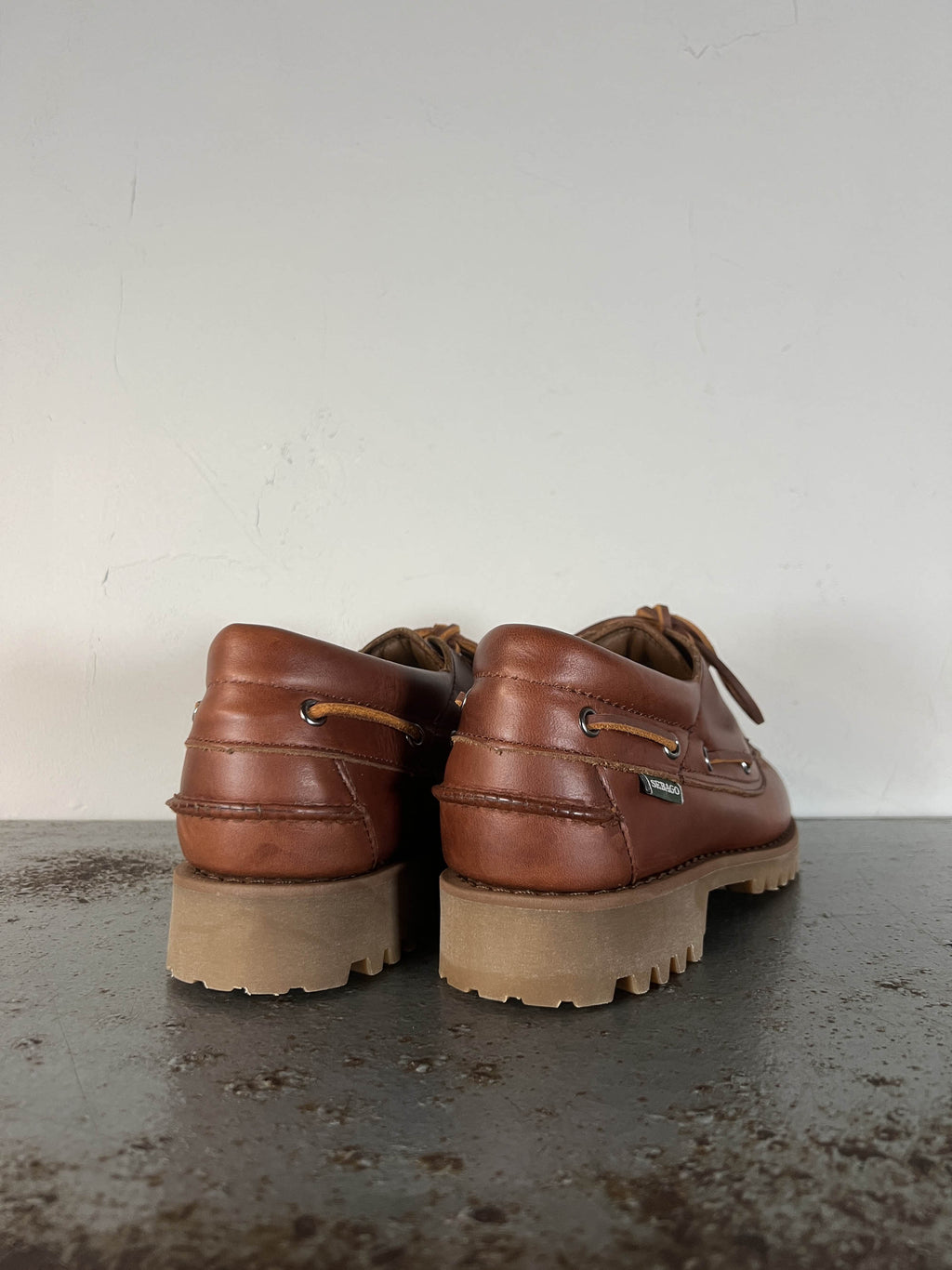 Sebago Mocassino in pelle Acadia brown cinnamon