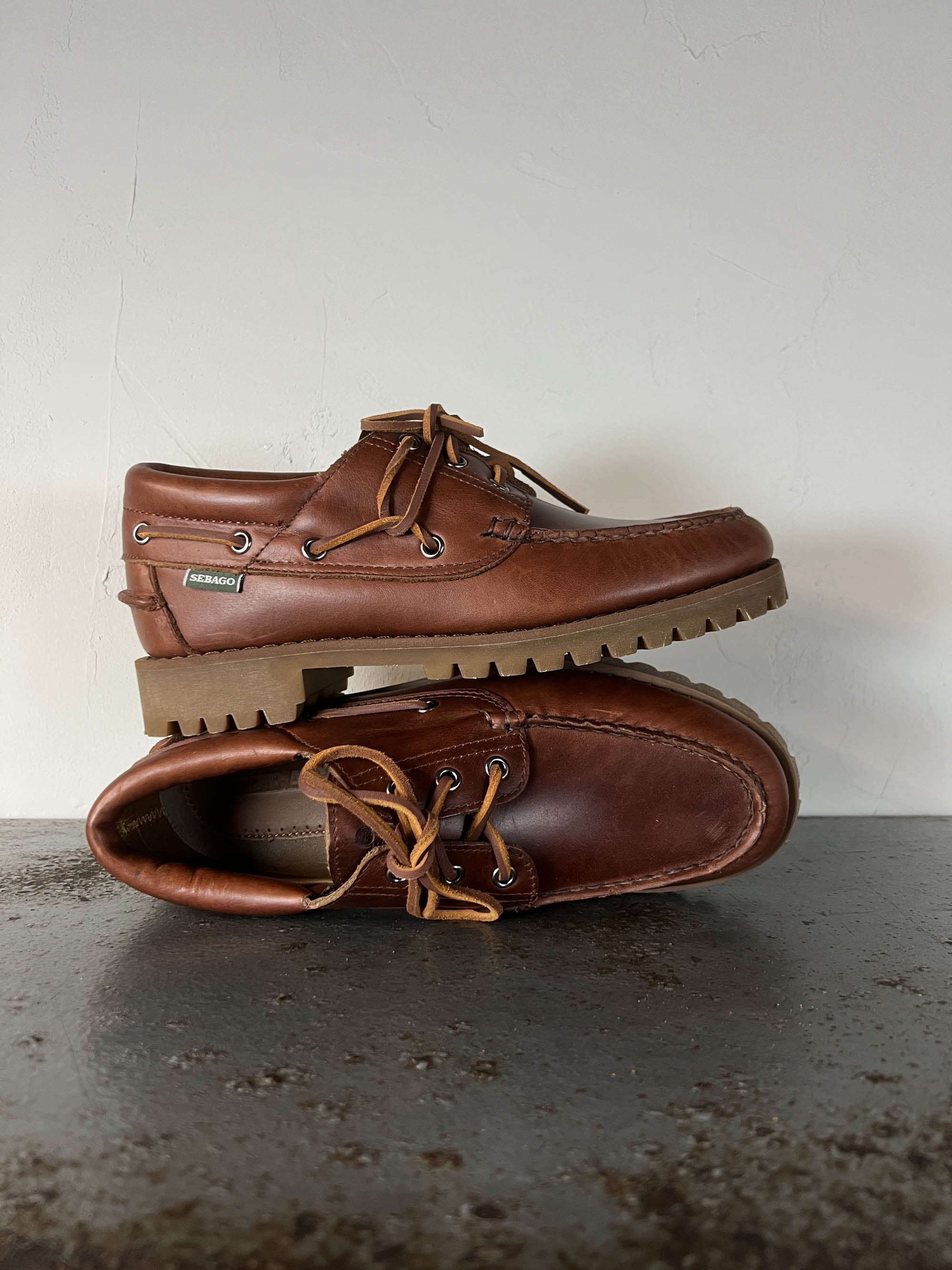 Sebago Mocassino in pelle Acadia brown cinnamon