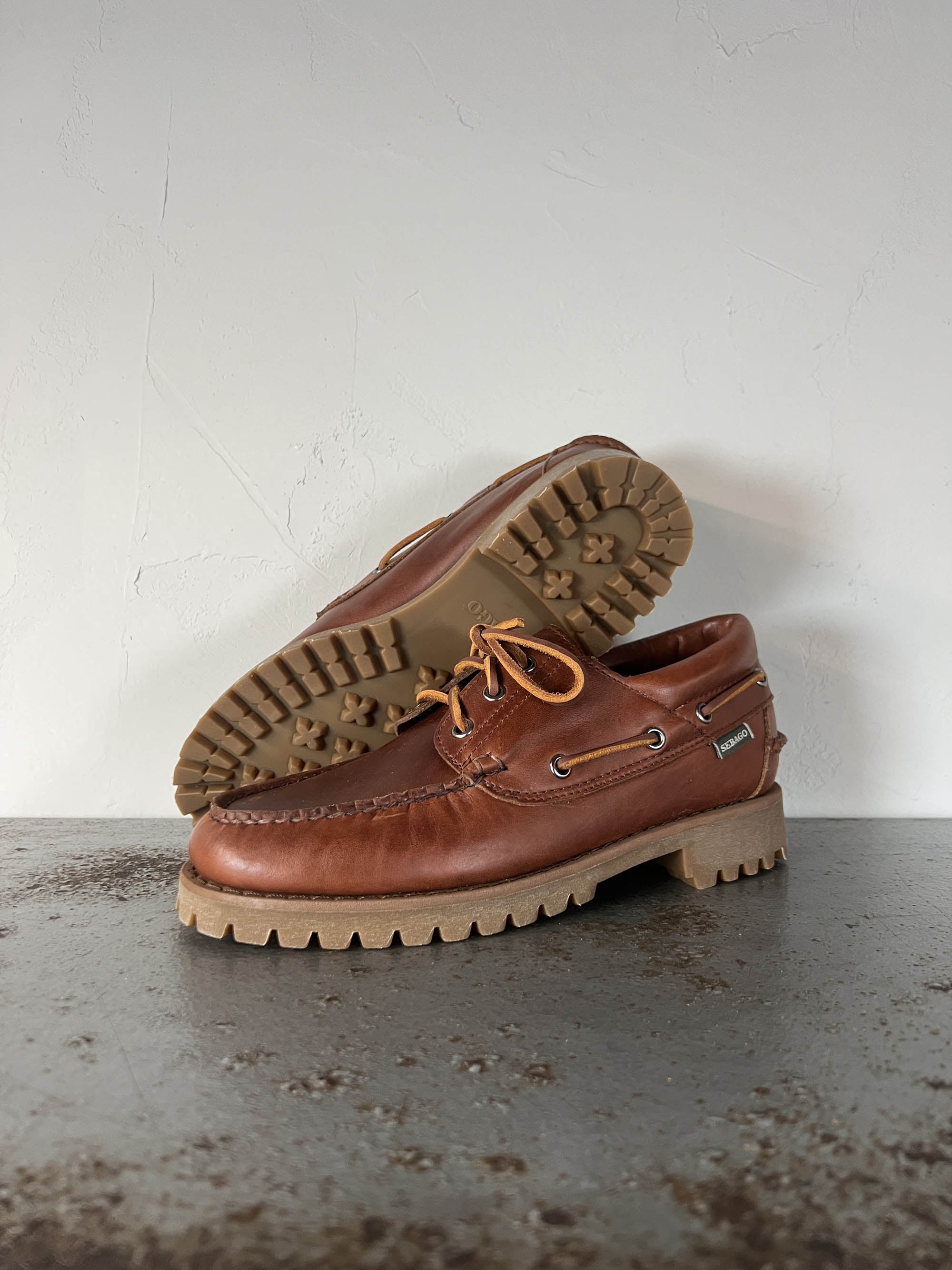 Sebago Mocassino in pelle Acadia brown cinnamon