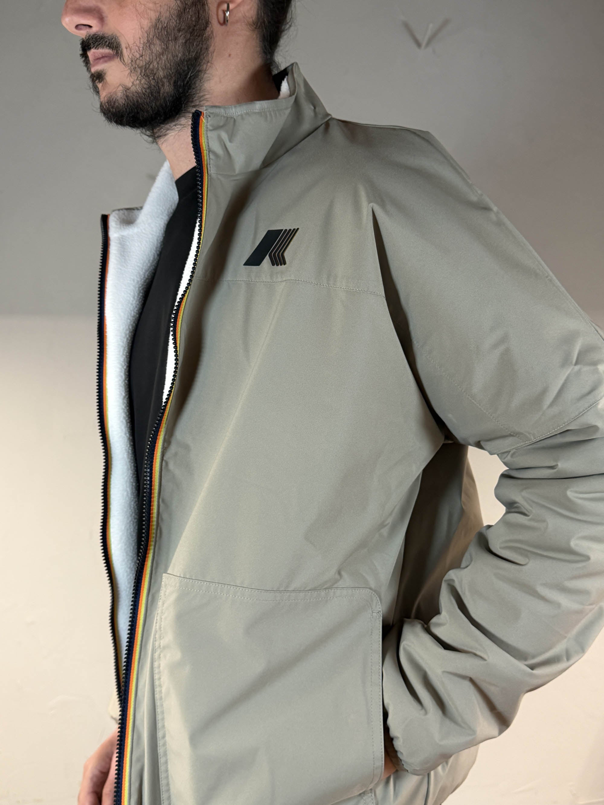 K-way Giacca reversibile Bessanne Sherpa