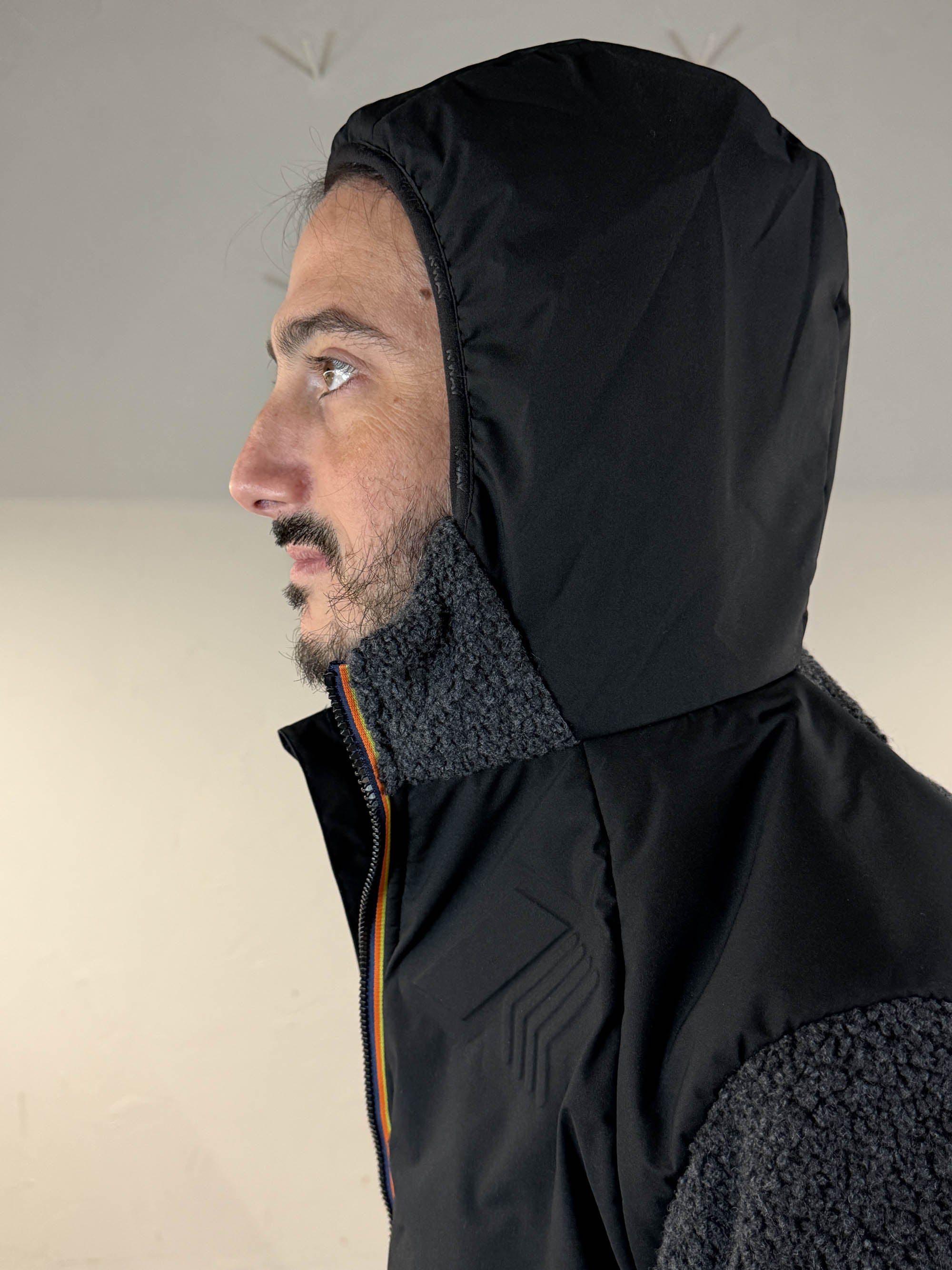 K-way felpa sherpa Bauges W Polar black