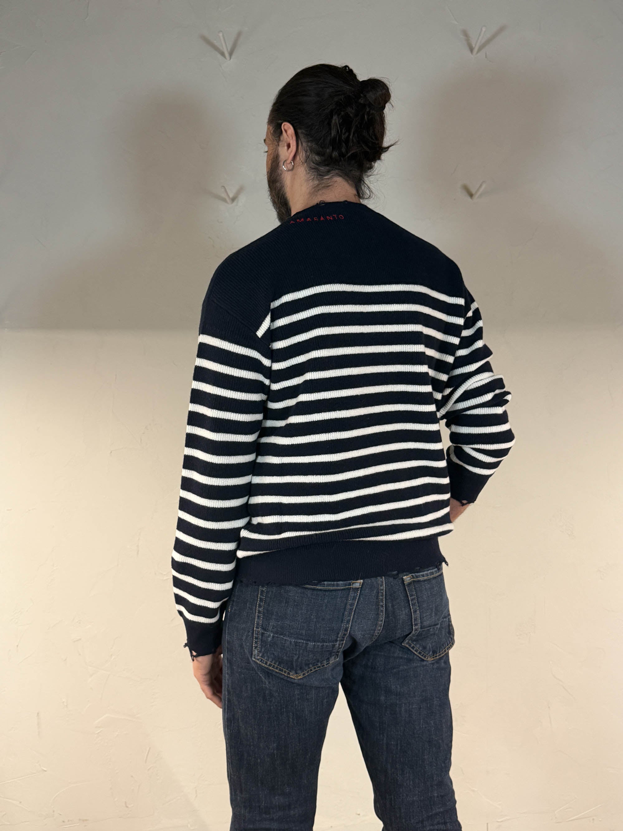 Maglia girocollo a righe