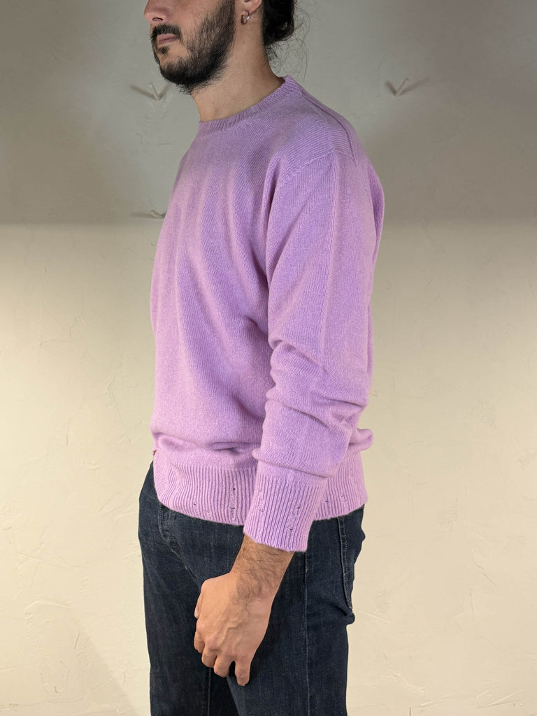 Amaranto gircollo lana cashmere glicine