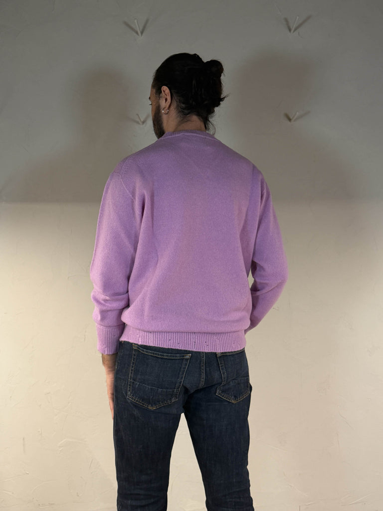 Amaranto gircollo lana cashmere glicine