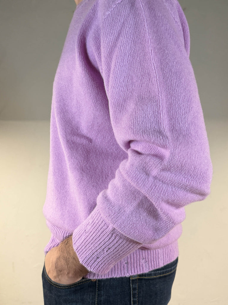 Amaranto gircollo lana cashmere glicine