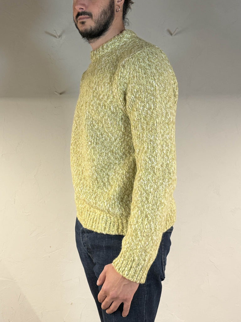 Amaranto maglia girocollo melange