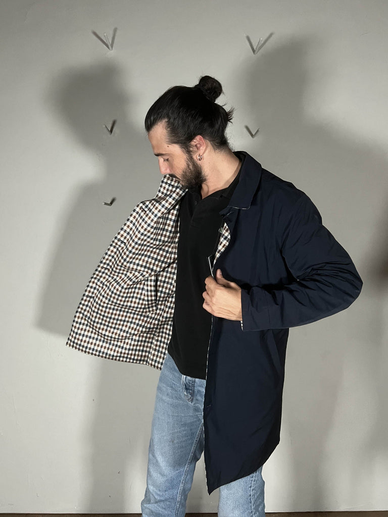 Aquascutum trench iconic reversiile