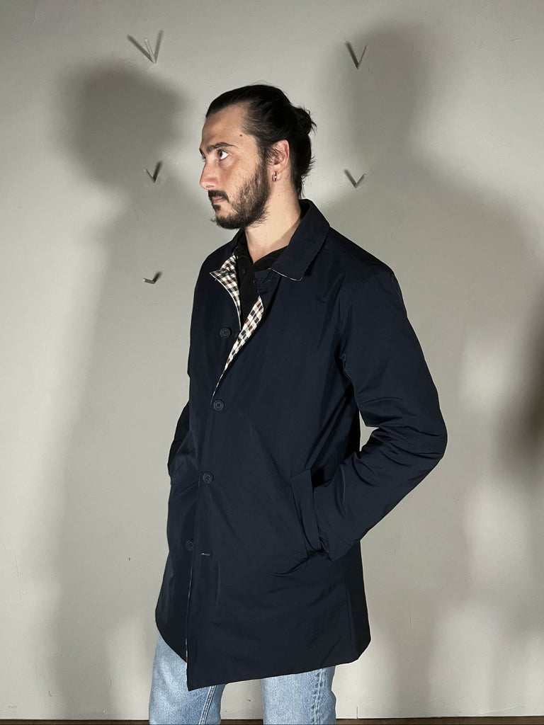 Aquascutum trench iconic reversiile
