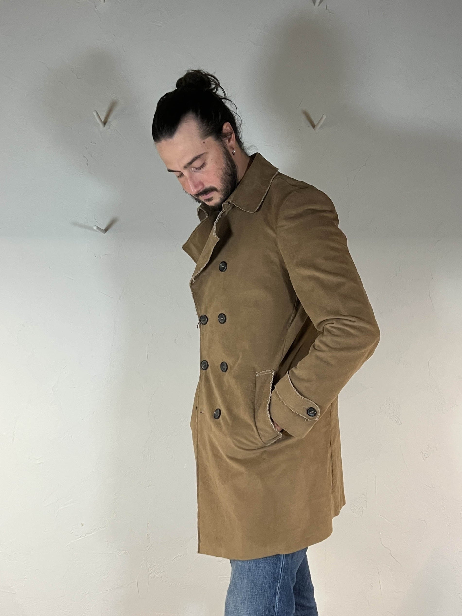 Reveres cappotto doppio petto taglio vivo