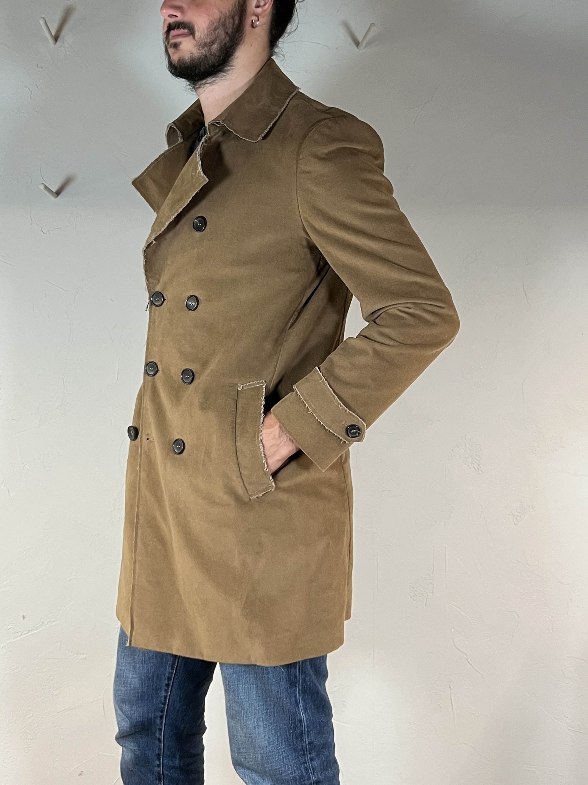 Reveres cappotto doppio petto taglio vivo