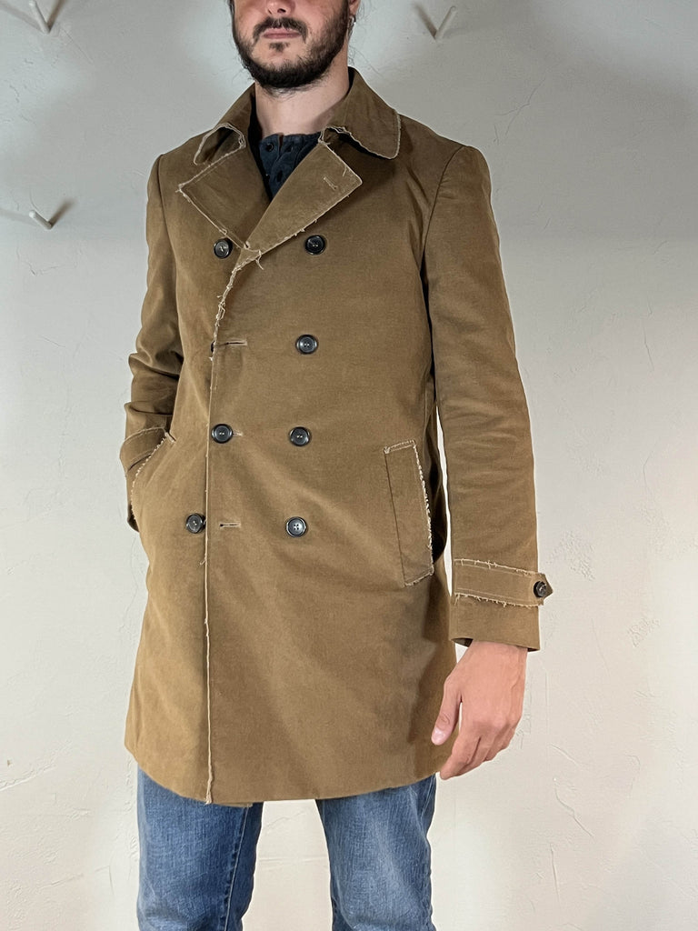 Reveres cappotto doppio petto taglio vivo