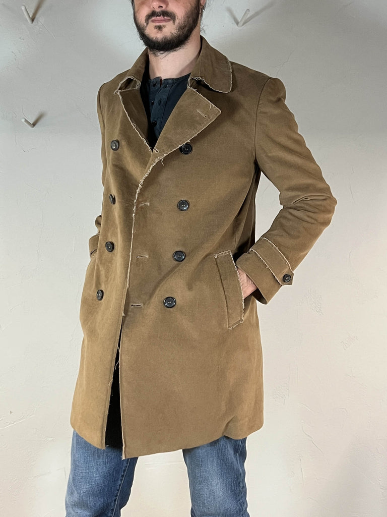 Reveres cappotto doppio petto taglio vivo