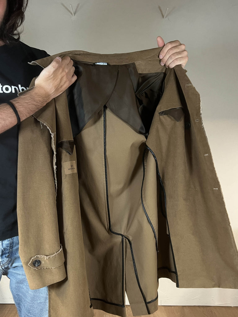Reveres cappotto doppio petto taglio vivo