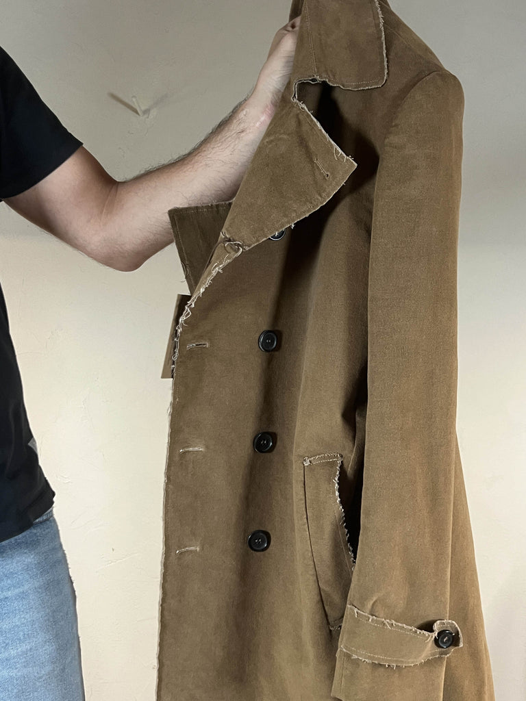 Reveres cappotto doppio petto taglio vivo