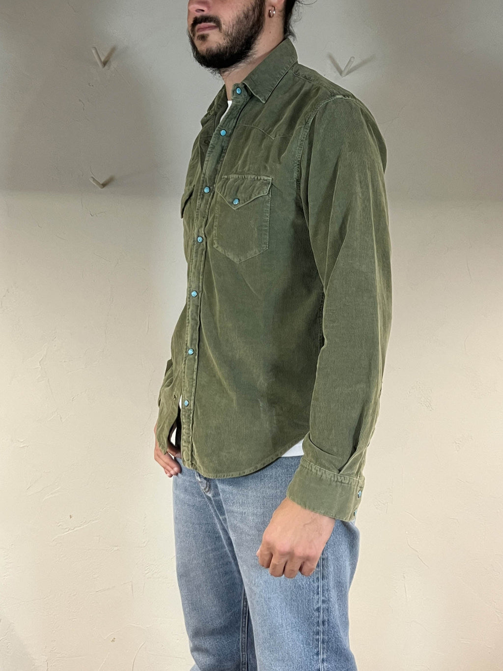 Camicia western velluto flagstaff