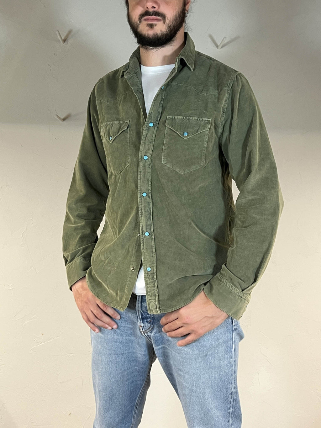 Camicia western velluto flagstaff