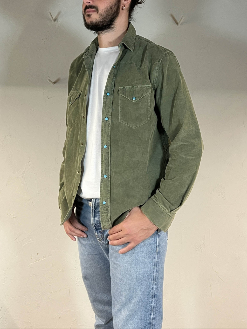 Camicia western velluto flagstaff