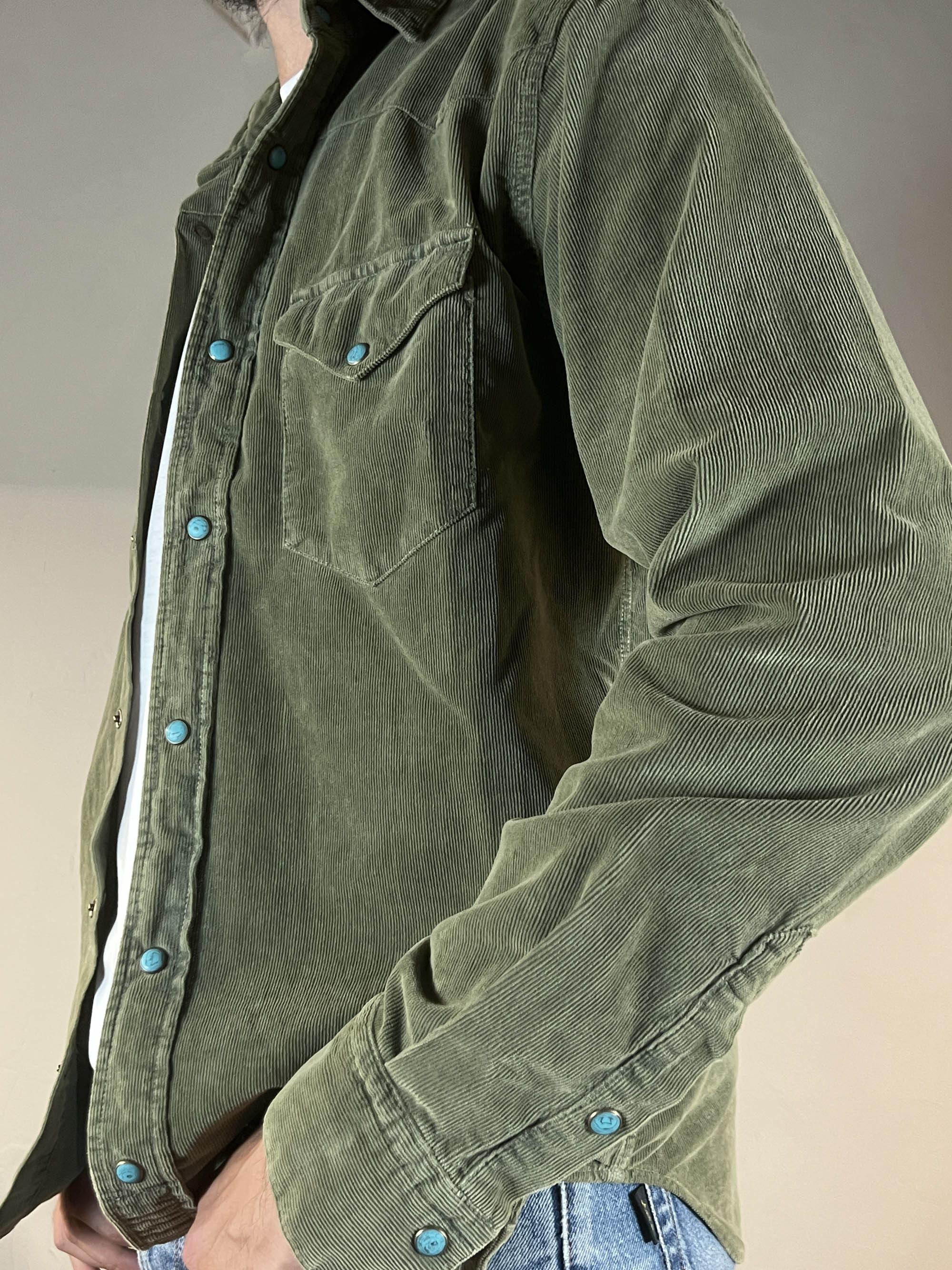 Camicia western velluto flagstaff