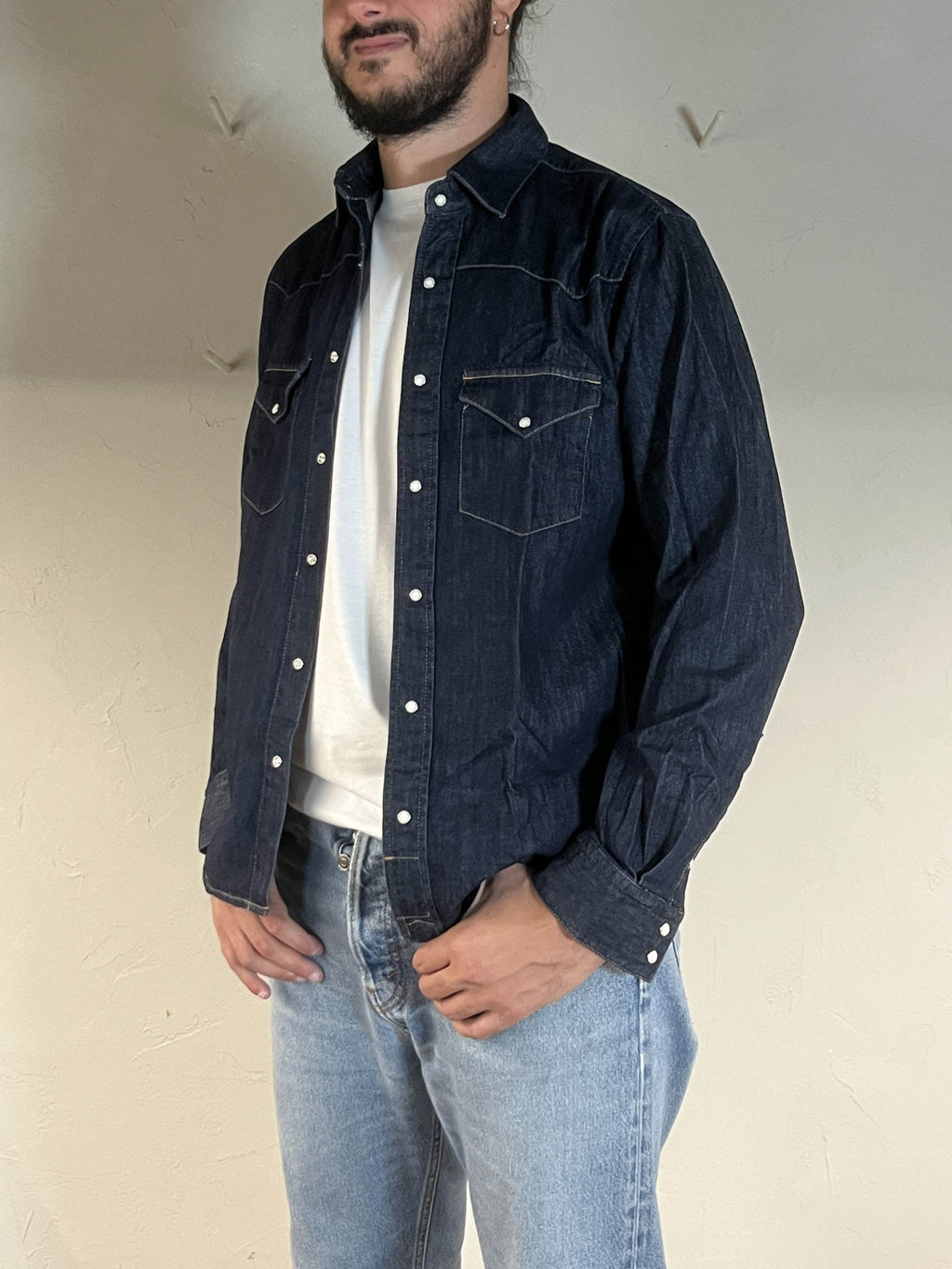 Camicia western denim