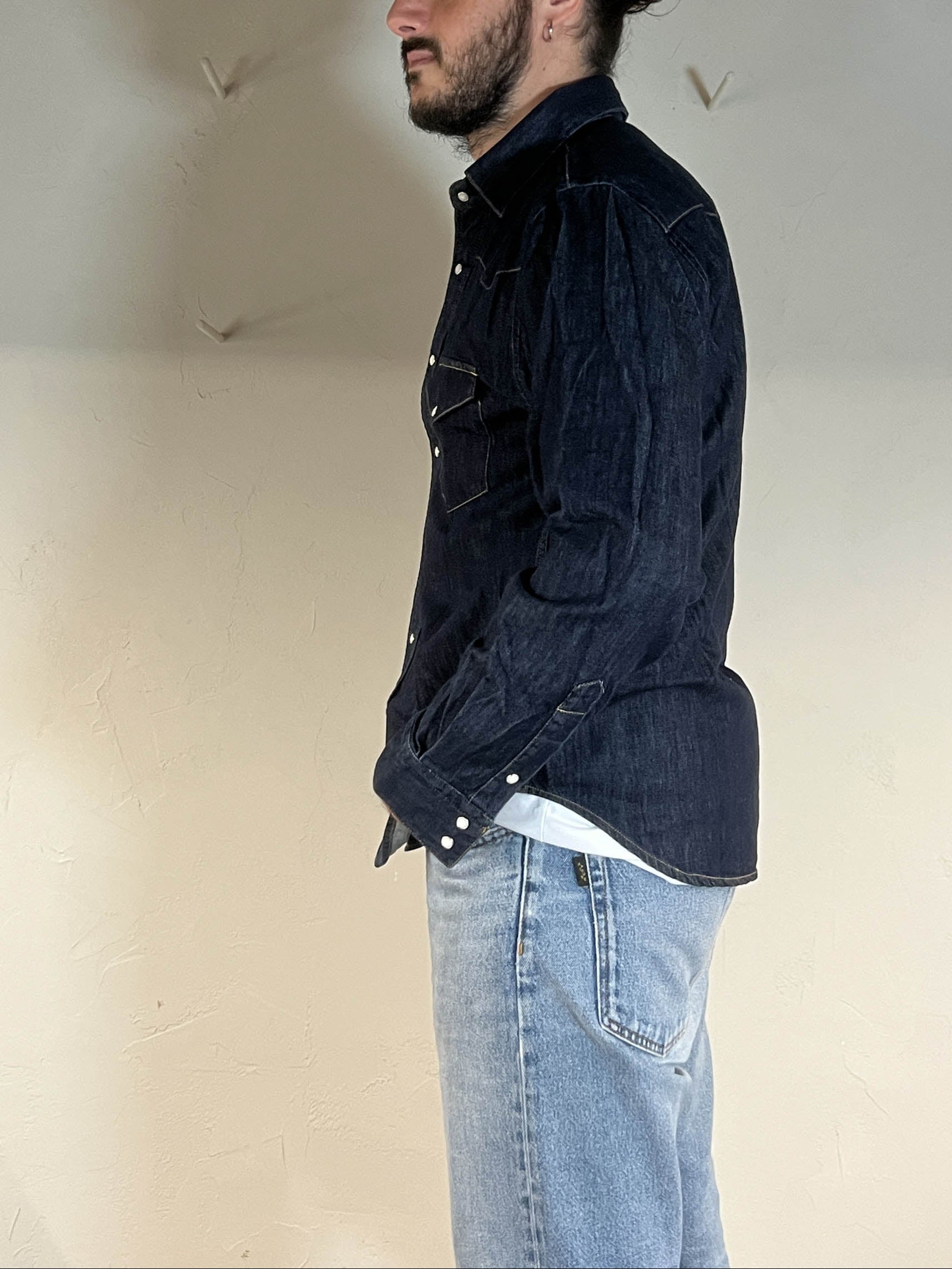 Camicia western denim