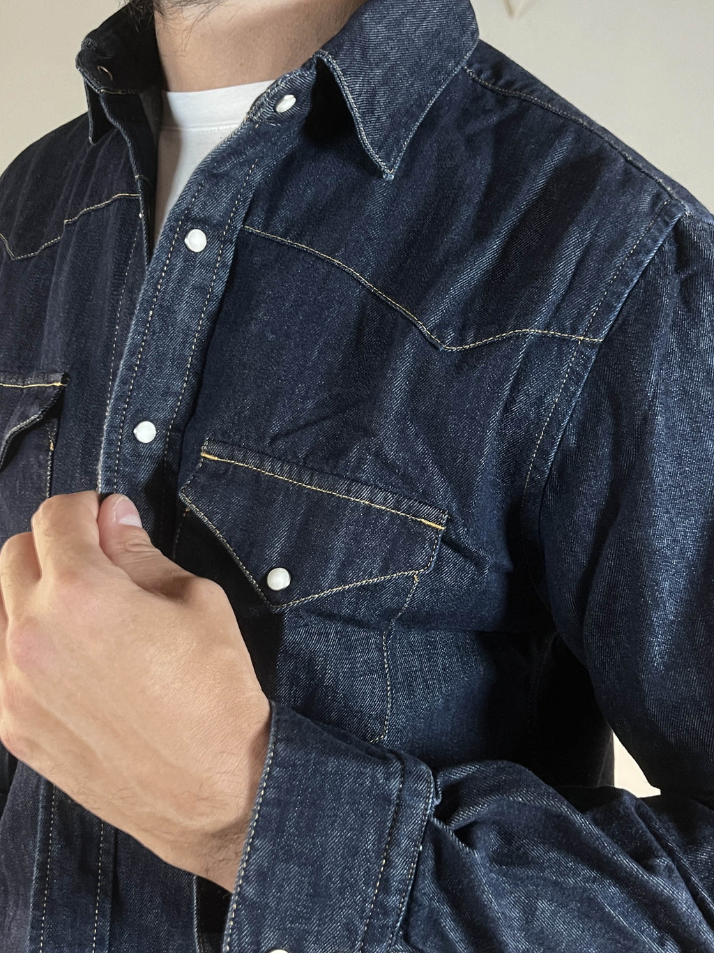 Camicia western denim