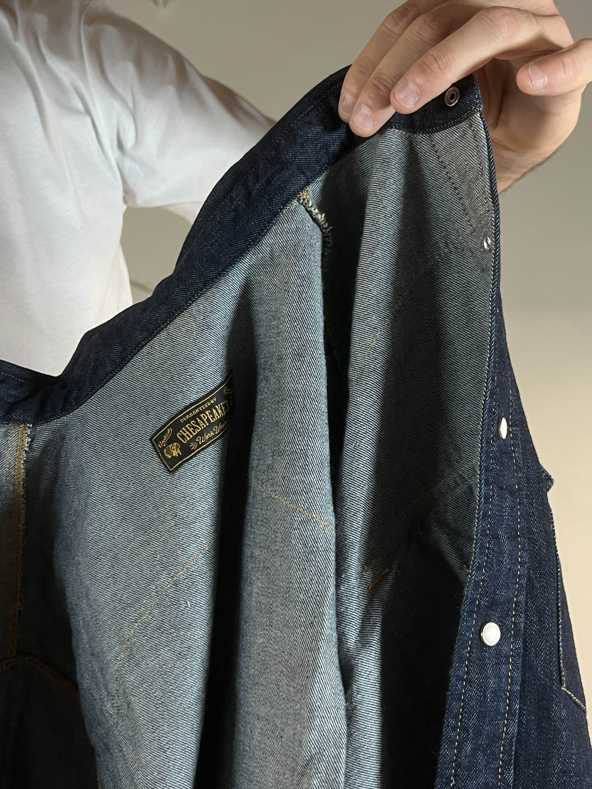 Camicia western denim