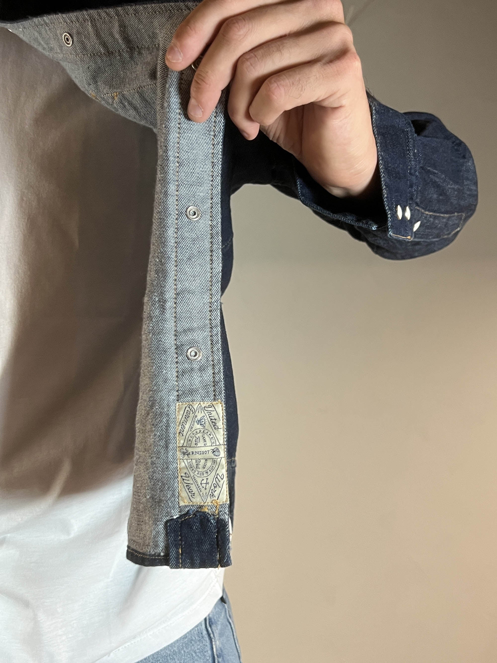 Camicia western denim