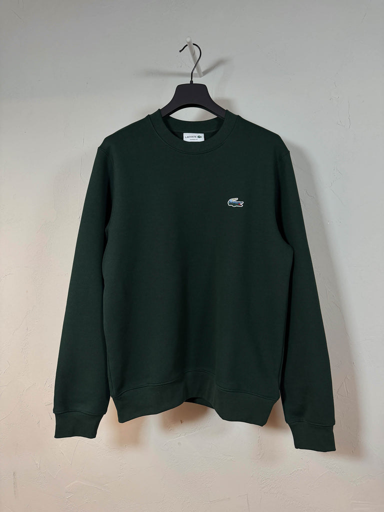 Felpa coccodrillo paesaggio verde bottiglia