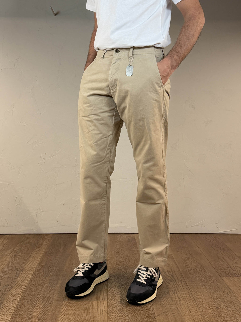Pantalone officer chino sand