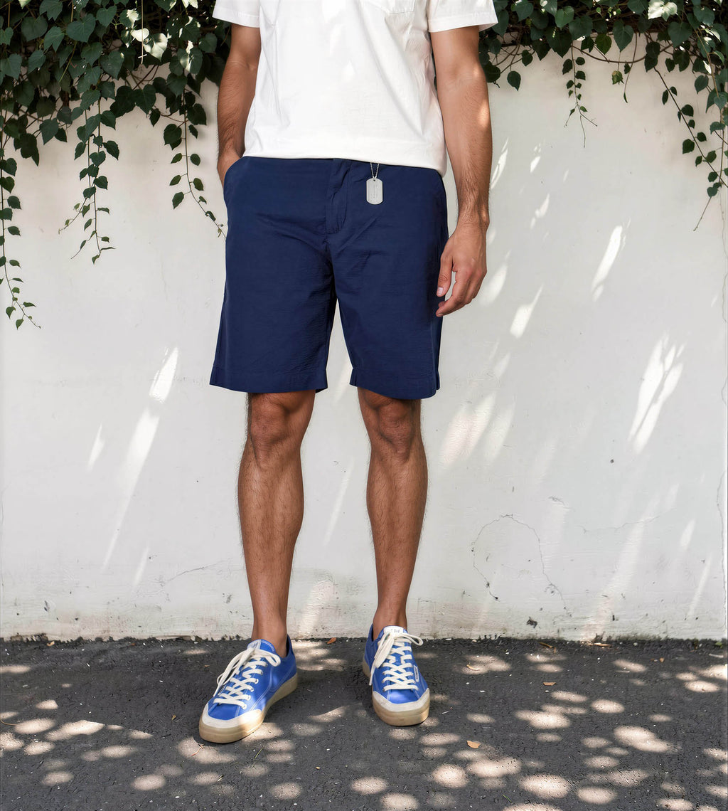 Chesapeake's Seersucker Boat Short - Bermuda Uomo
