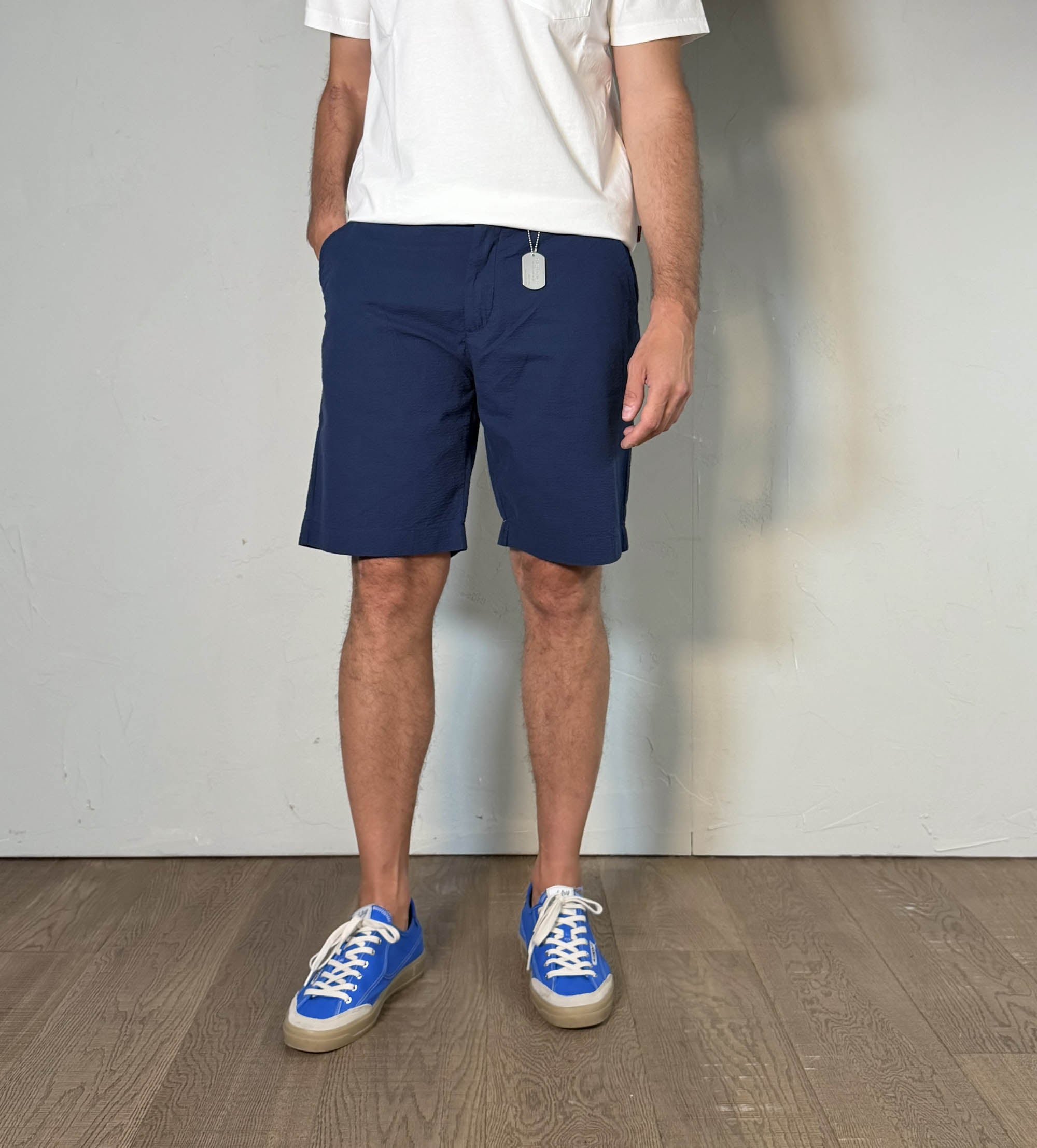 Chesapeake's Seersucker Boat Short - Bermuda Uomo
