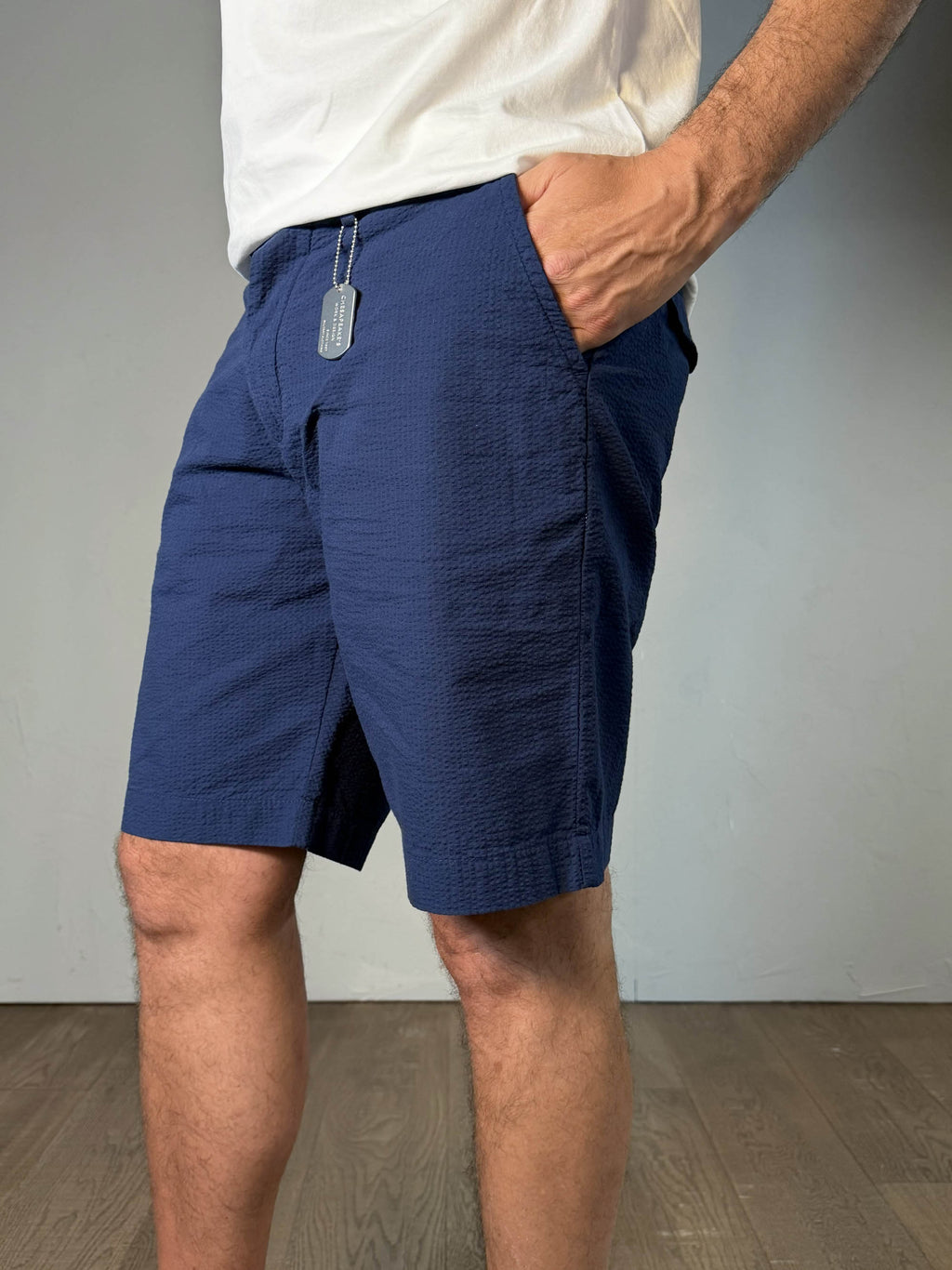 Chesapeake's Seersucker Boat Short - Bermuda Uomo