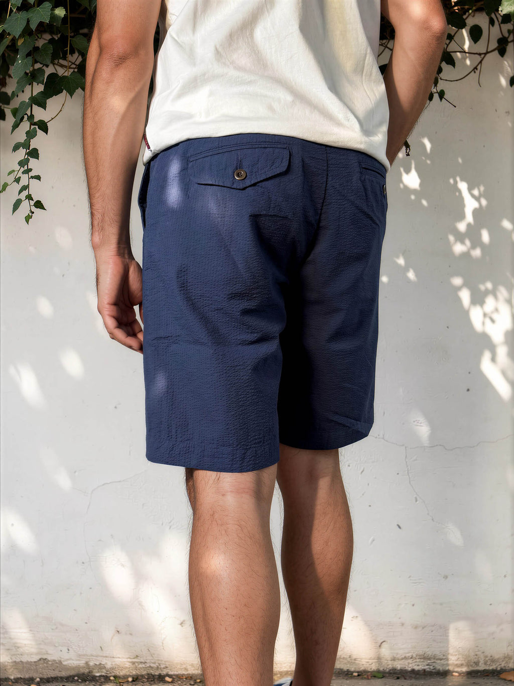 Chesapeake's Seersucker Boat Short - Bermuda Uomo