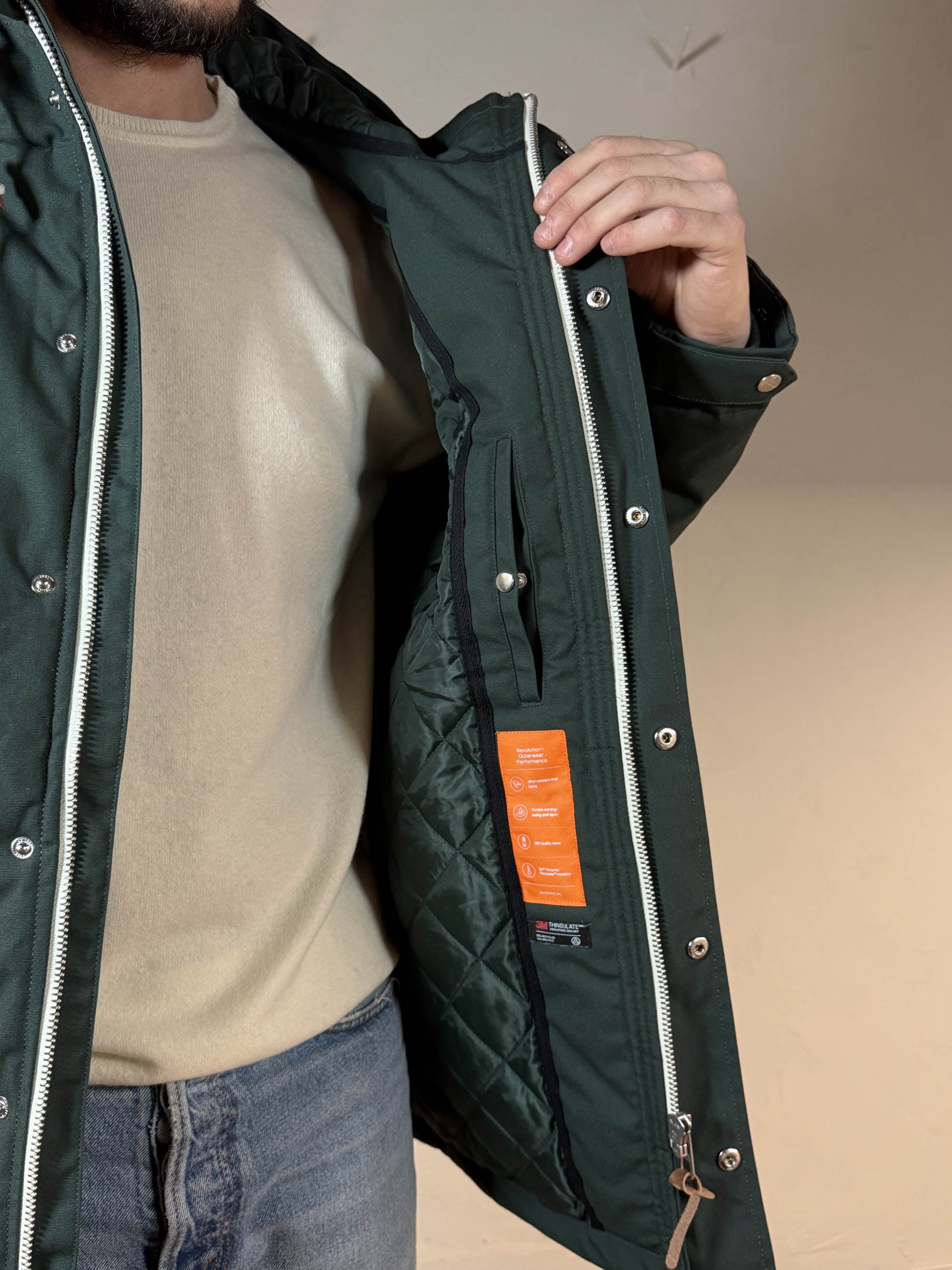 Revolution Parka jacket dark green