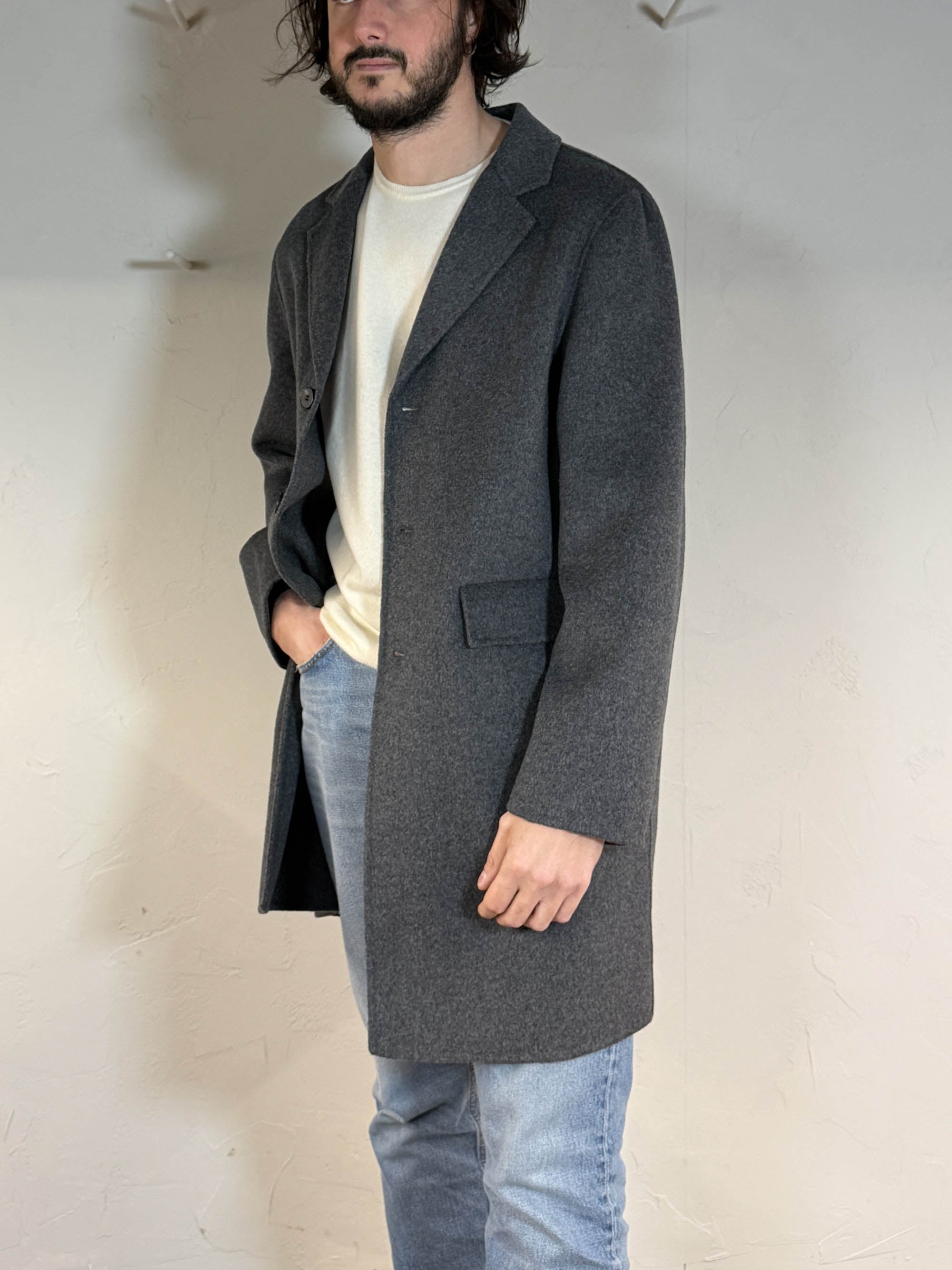Cappotto lana cashmere grigio