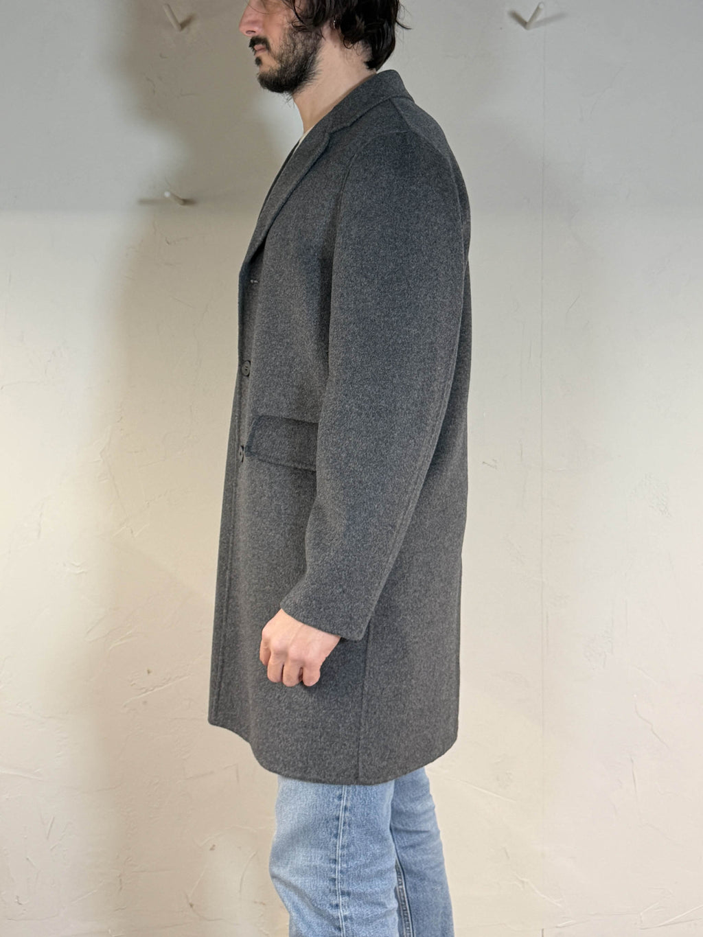 Cappotto lana cashmere grigio