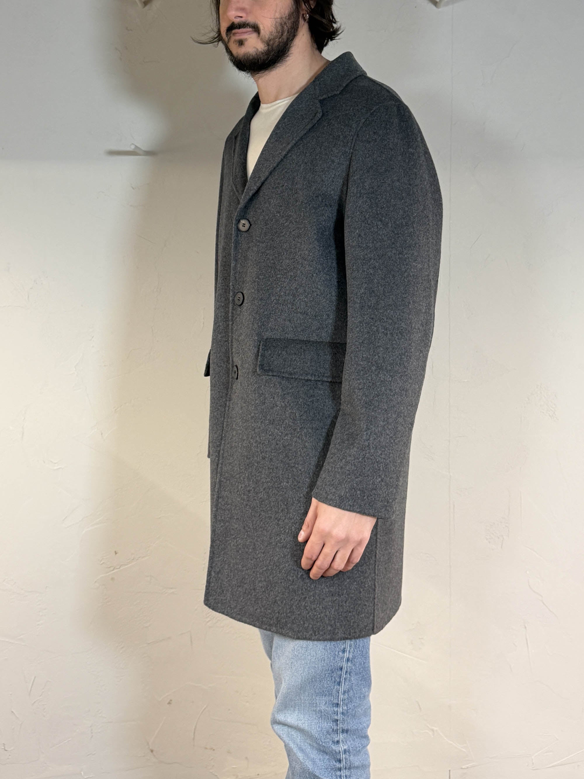 Cappotto lana cashmere grigio