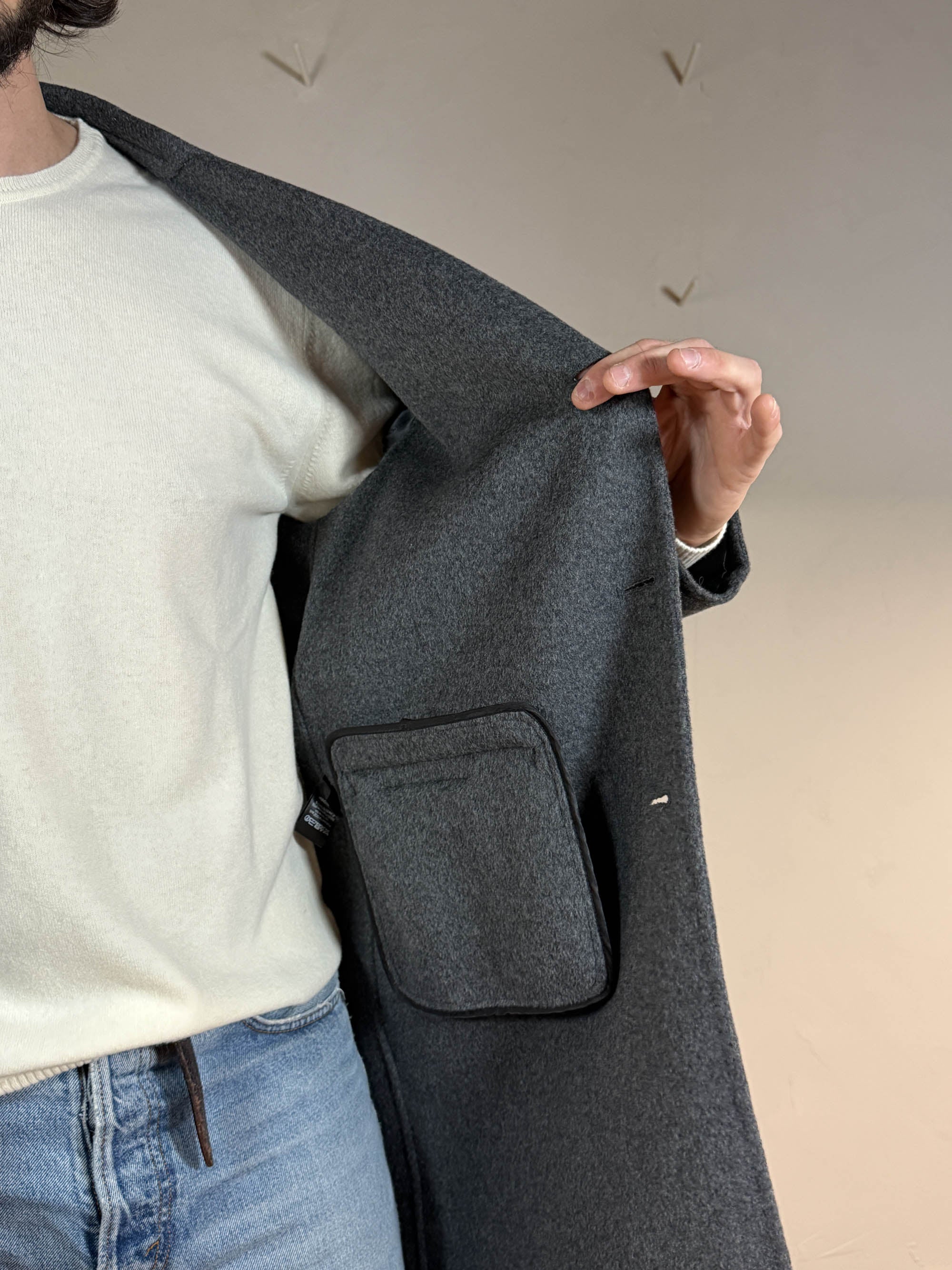 Cappotto lana cashmere grigio