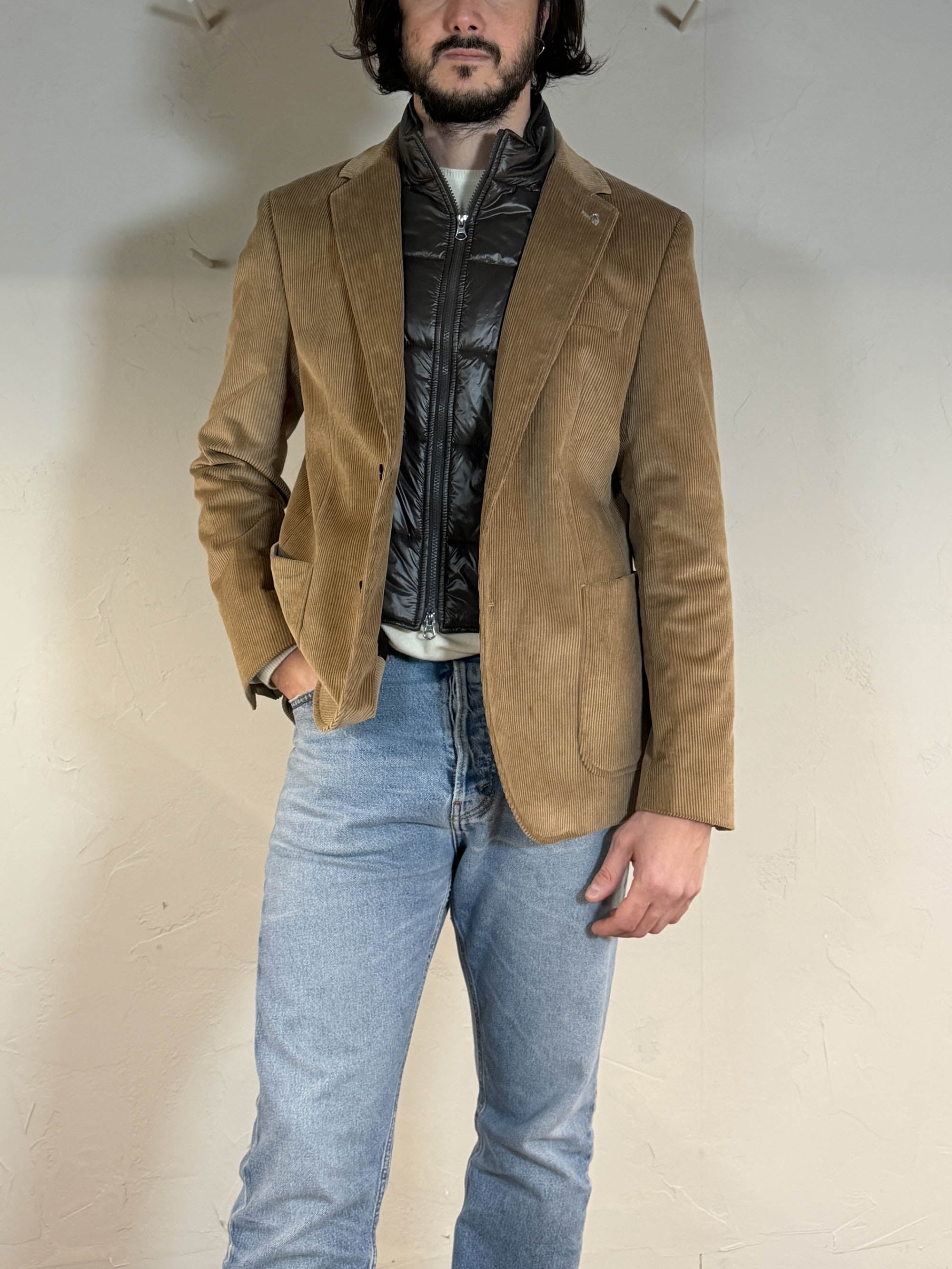 Berry & Brian Giacca in velluto di cotone sand