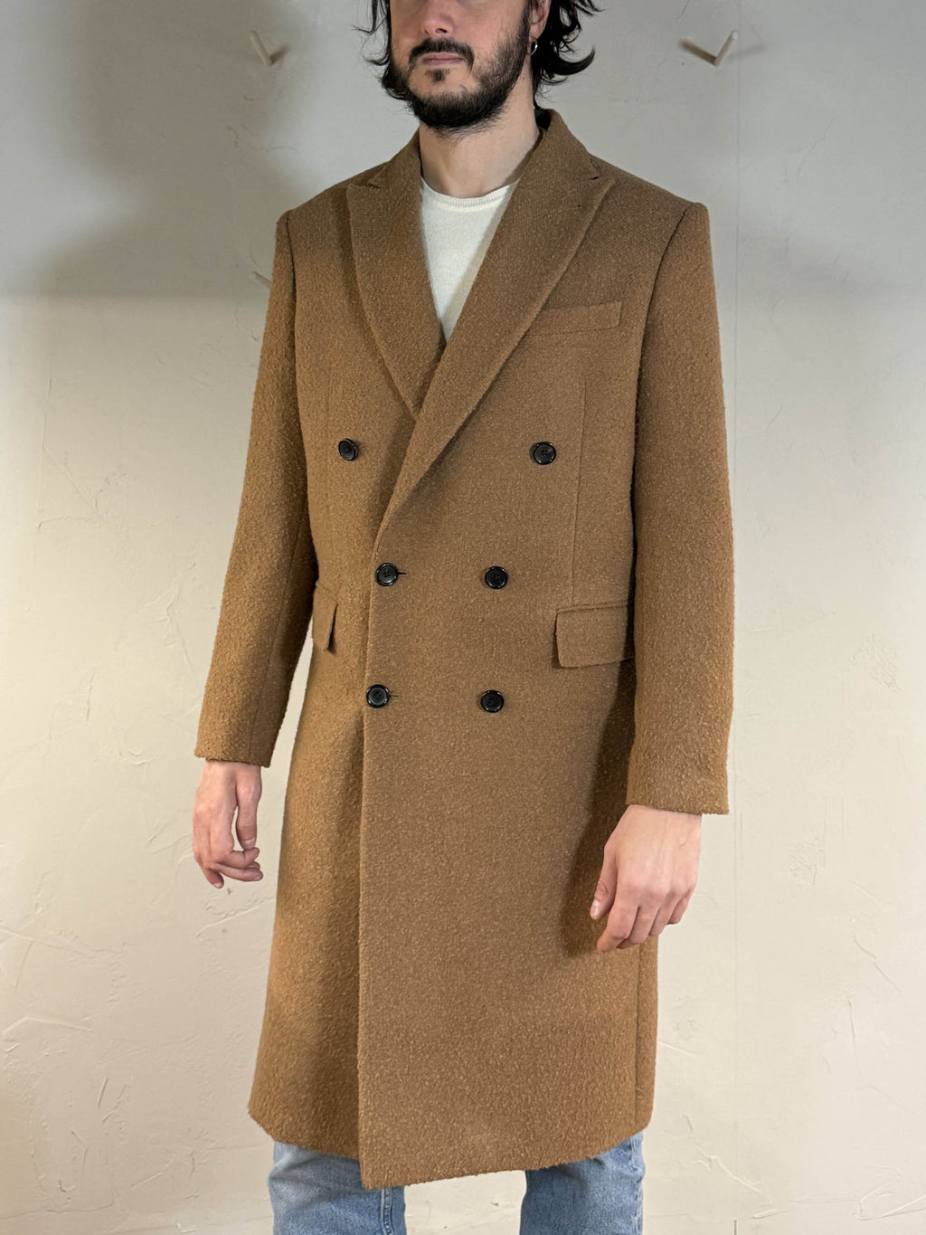 Cappotto in bouclè doppio petto