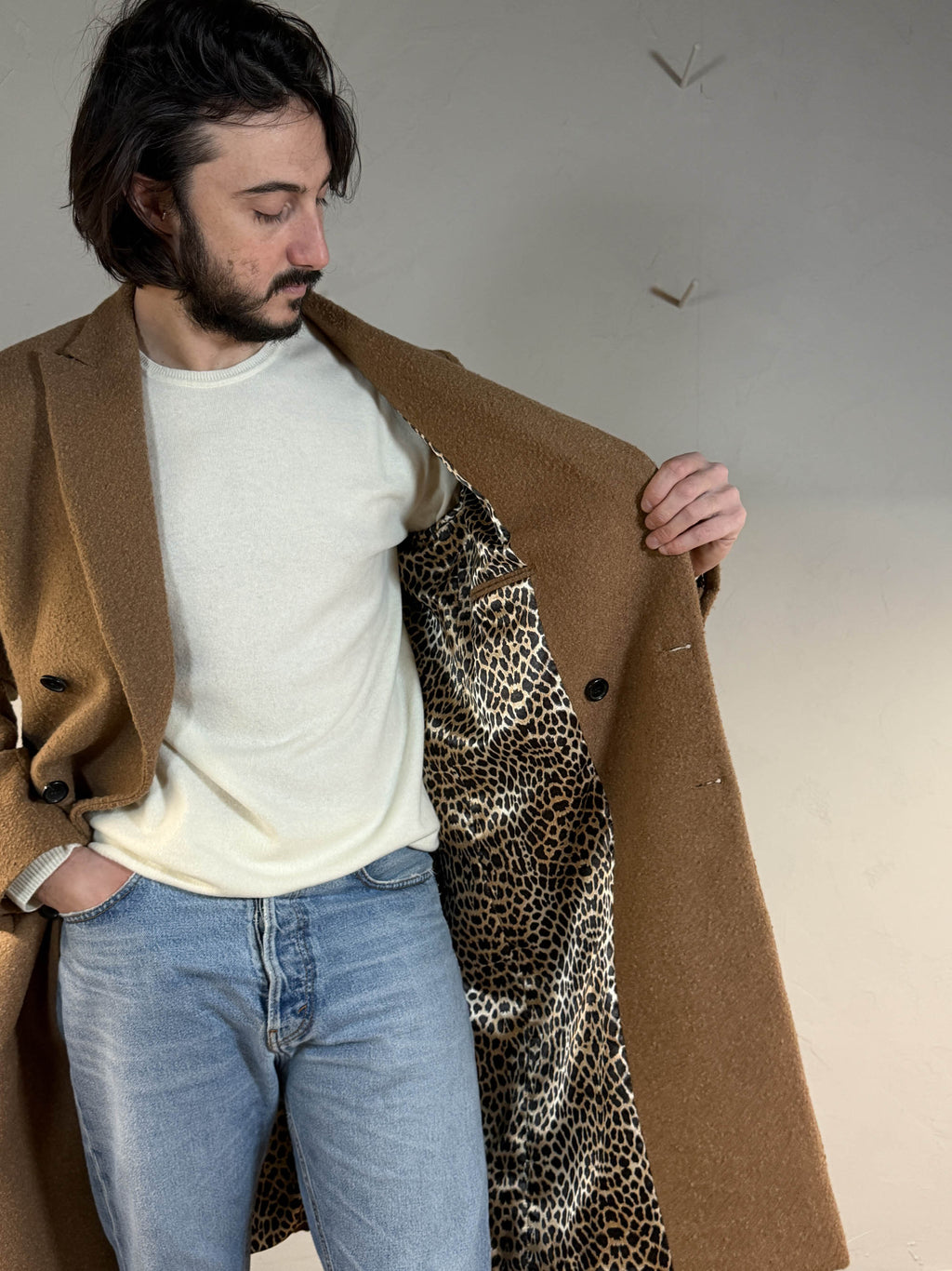 Cappotto in bouclè doppio petto