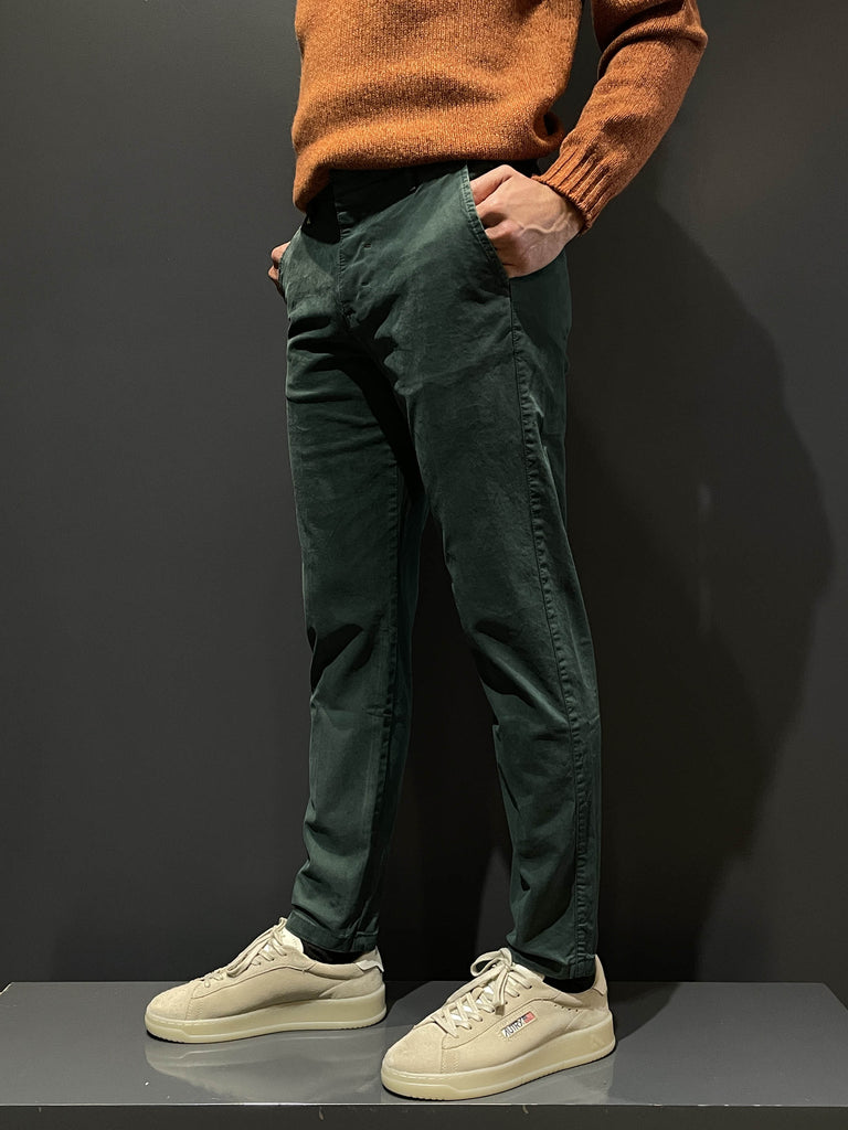 Berna pantalone chinos verde bottiglia 233151 taglia 46