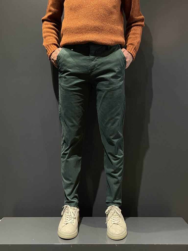 Berna pantalone chinos verde bottiglia 233151 taglia 46