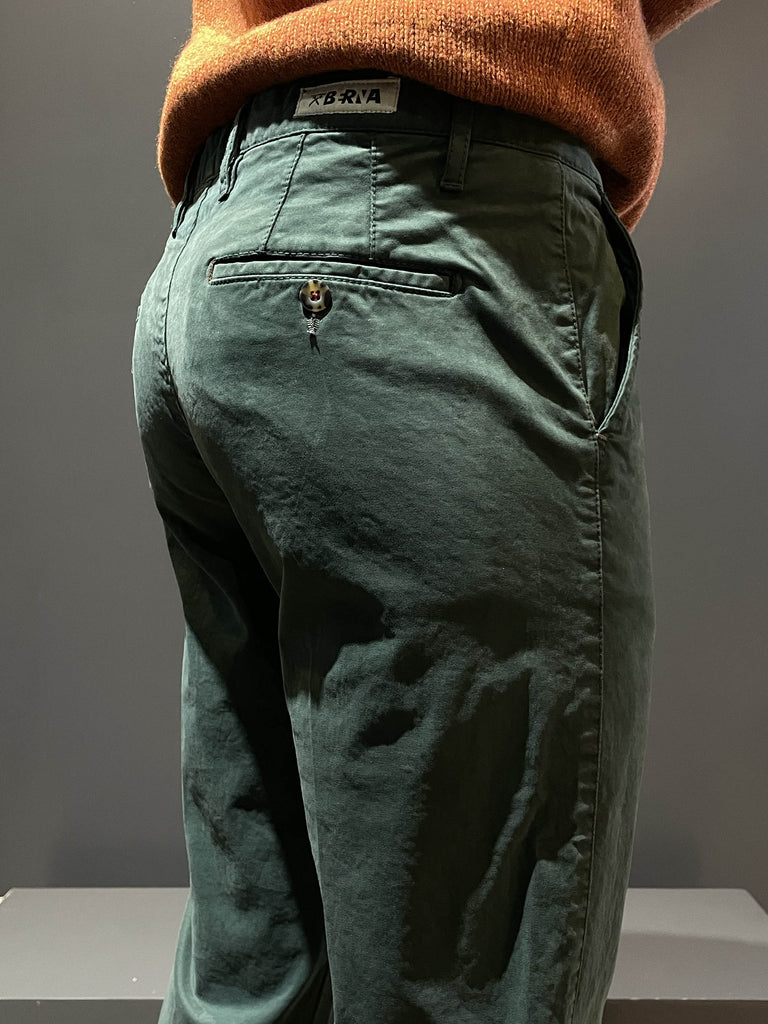 Berna pantalone chinos verde bottiglia 233151 taglia 46