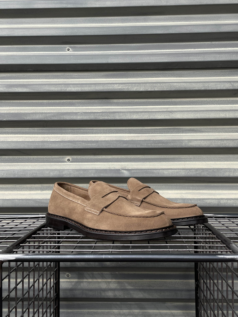 Doucal's mocassino in suede DU2405 cacao