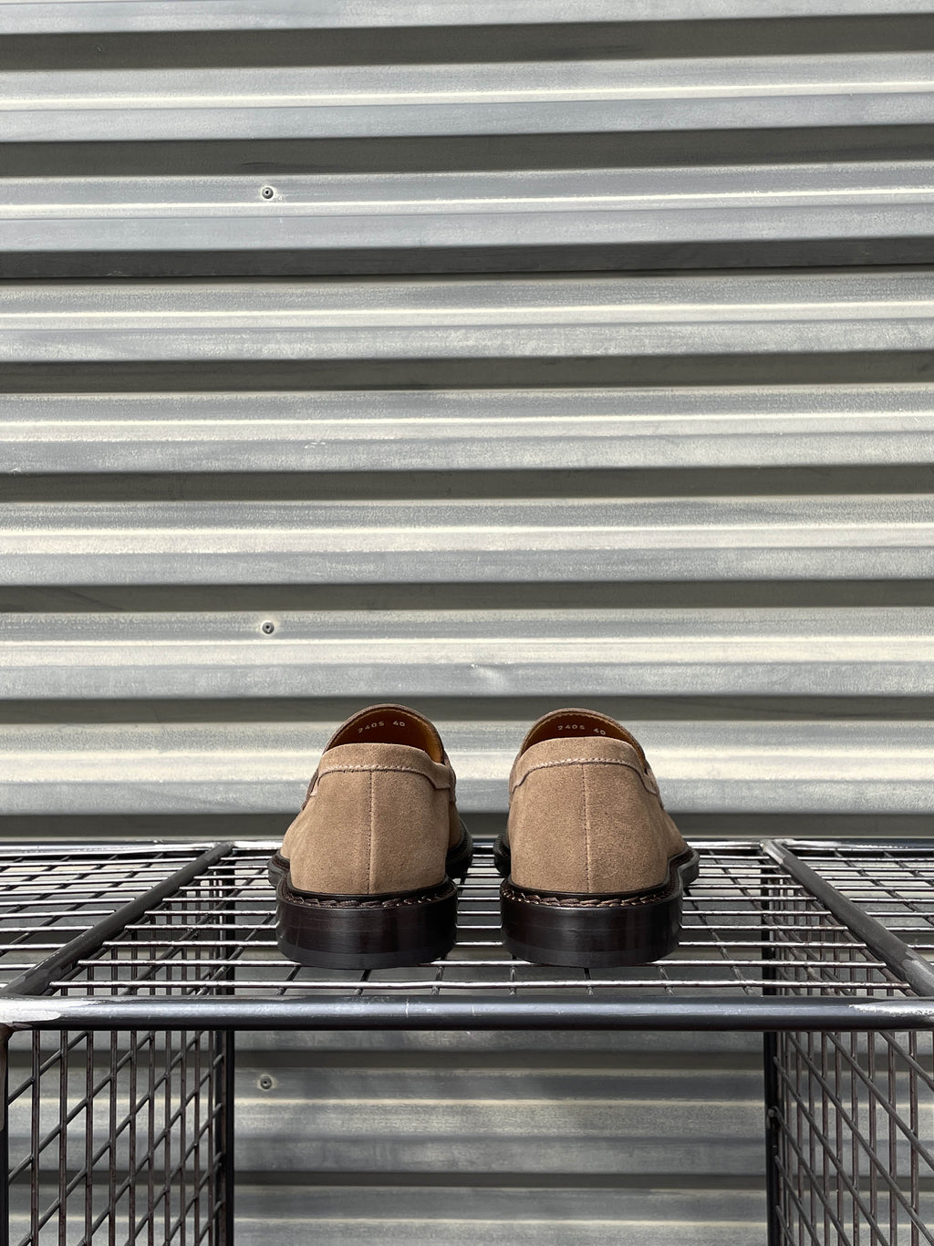 Doucal's mocassino penny in suede DU2405 cacao