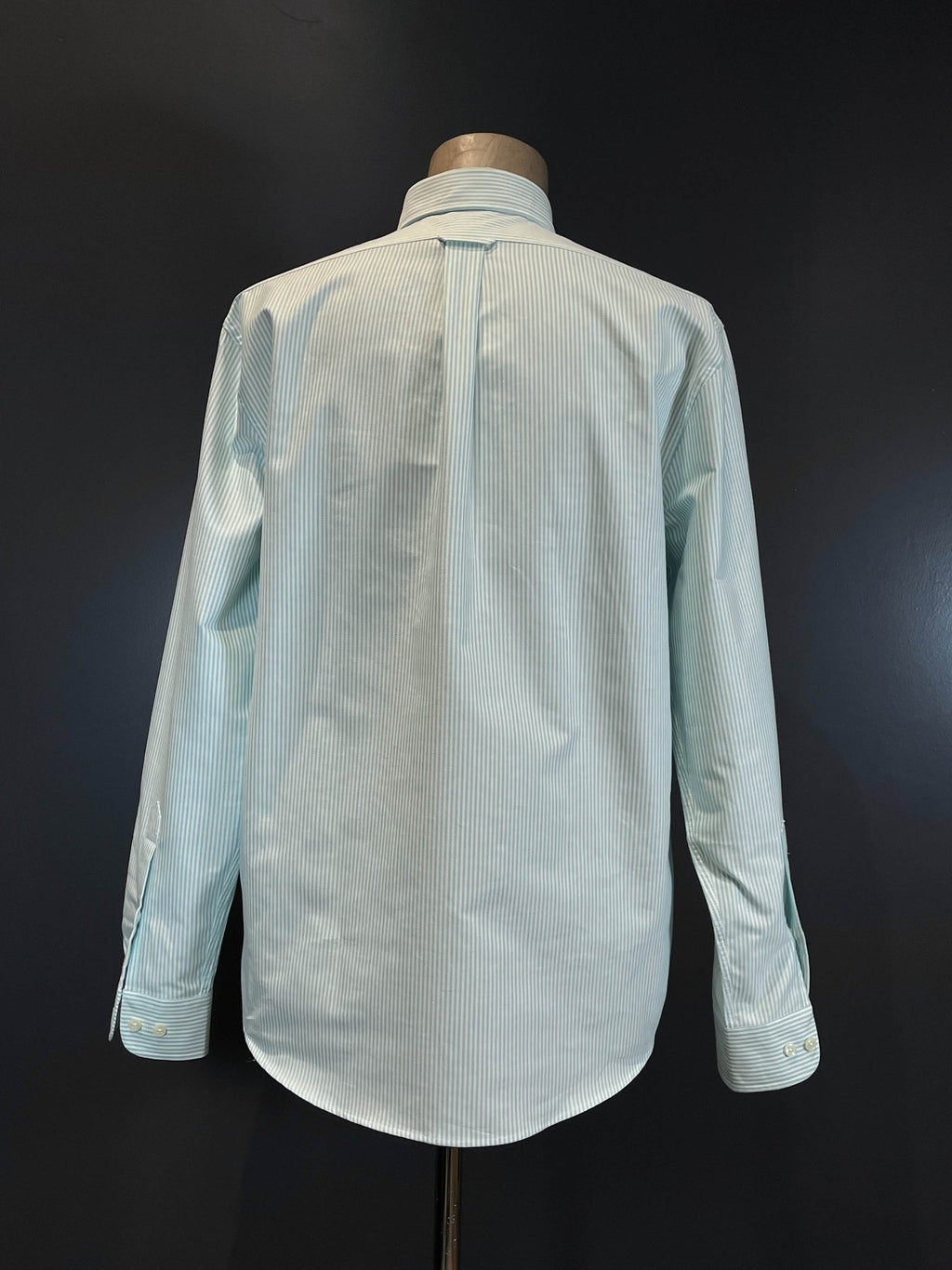 Sebago camicia botton down a righe green arctic white