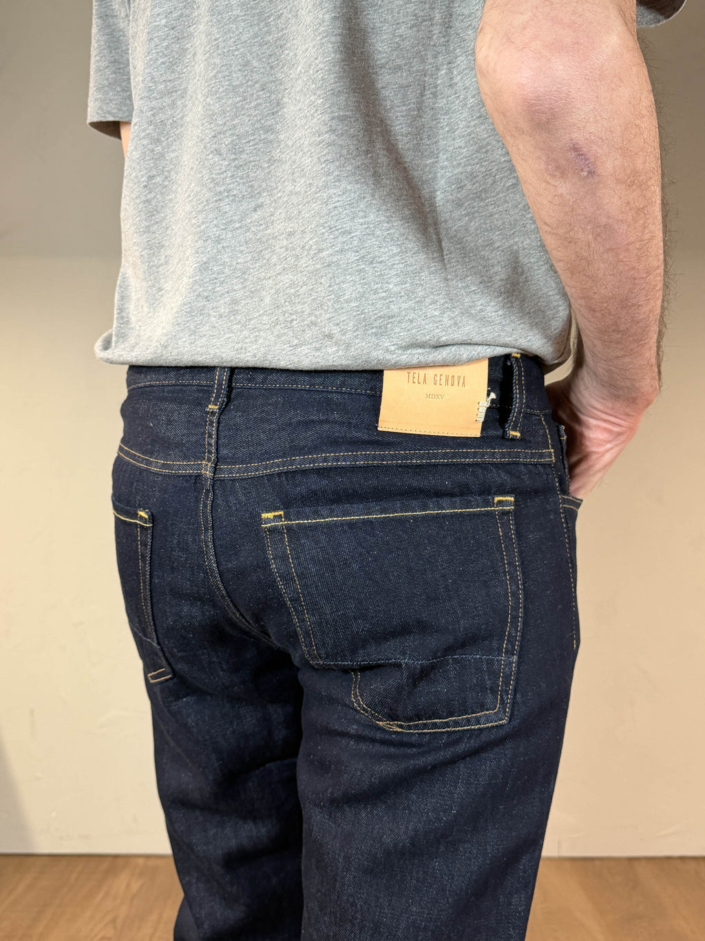 Tela Genova Pantalone Cinque Tasche Cotone e Lino - Cosmy