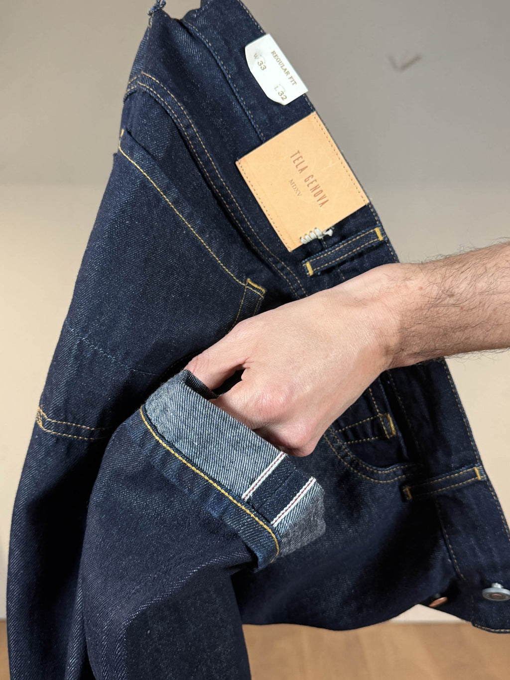 Tela Genova Pantalone Cinque Tasche Cotone e Lino - Cosmy