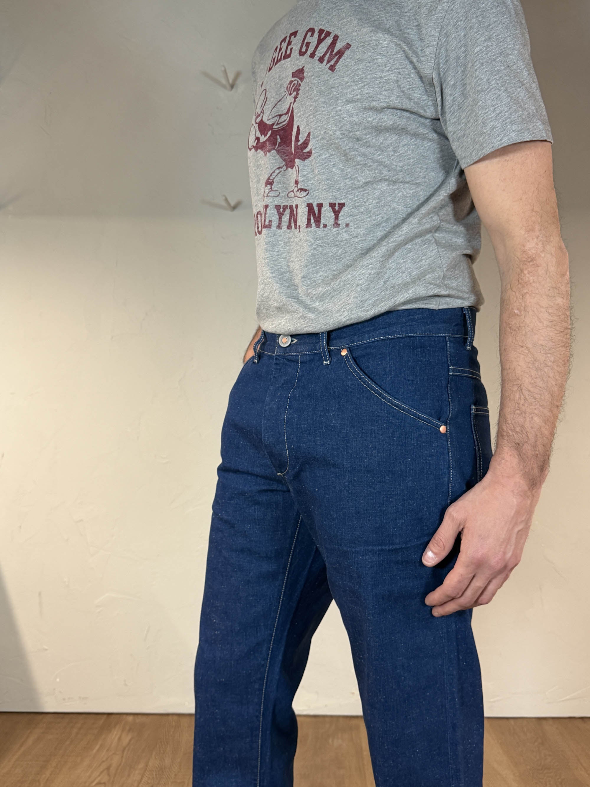 Tela Genova Pantalone Cinque Tasche Blue - Gregorio